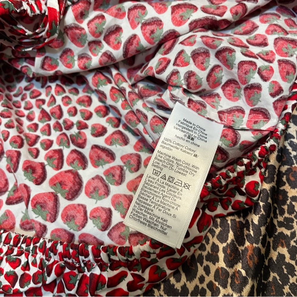 J.Crew Strawberry Cinched-waist Poplin Crop Top - Picture 9 of 16